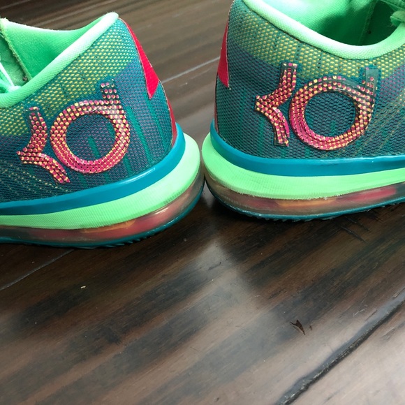 Nike Men's KD VI Elite 'Hero Pack' Turbo Green/Vivid Pink/Nightshade 642838-300 - Picture 11 of 15